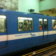 The Metro is blue!